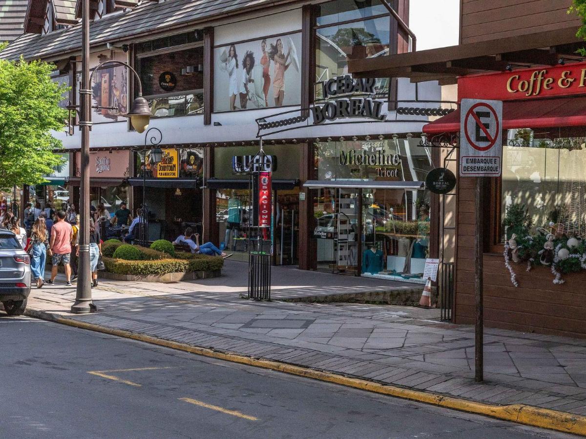 Apartament Locar-In Gramado- 100M Rua Coberta Zewnętrze zdjęcie